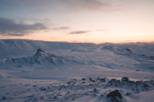 Island im Winter Tageslicht